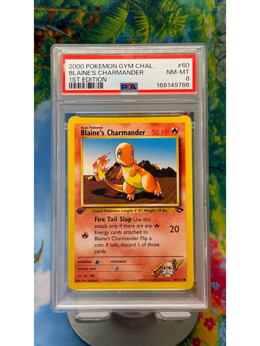 Blaine’s Charmander Gym Challenge No. 60 2000 1st Edition PSA 8